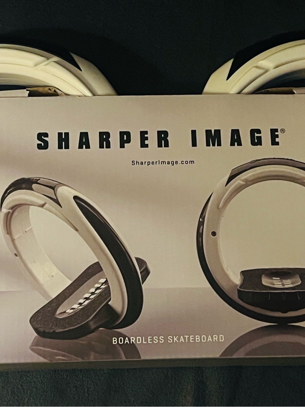 Sharper Image Boardless Skateboard Orbit Wheel White Black OrbitWheel NEW In Box